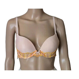 Victoria's Secret Dream Angels Lace trim Padded multi color Push-Up Bra 34C